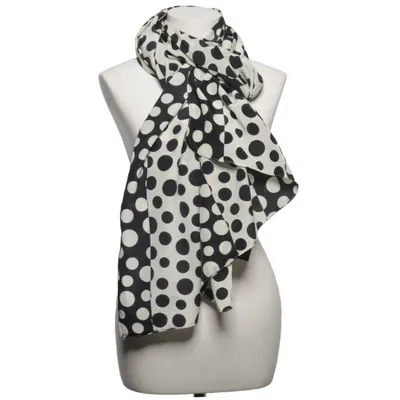 Shawl (Black, White) from Antonio Polyester