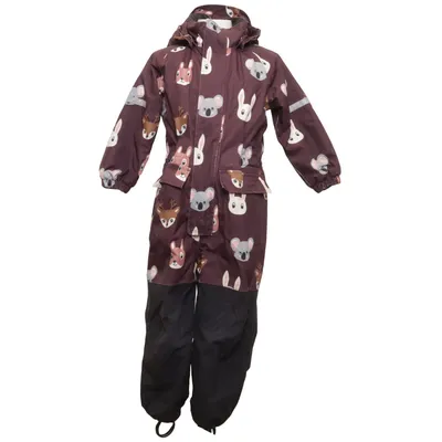 Outdoor overalls (Brun, Sort, Flerfarvet) fra Lindex Kids Polyester
