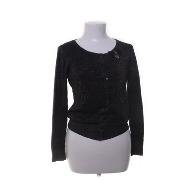 Cardigan (Black, Silver) from Cherry Couture Nylon, Polyester, Viscose