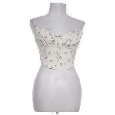 Halternecktopp (Vit, Flerfärgad) från Gina Tricot Polyester