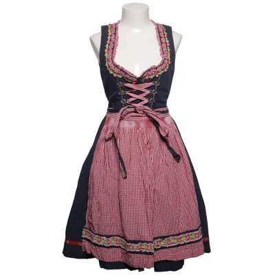 Dirndl (Blå, Röd, Vit) från Marjo Bomull, Polyester