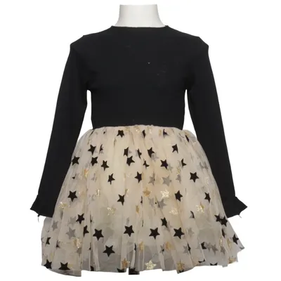 Dress (Black, Beige) from NNJXD Cotton, Polyester