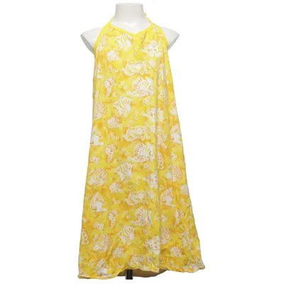 Robe dos-nu (Jaune, Blanc) de Linus & Lotta Coton, Élasthane