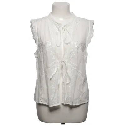 Top (Wit) van Zara Katoen, Viscose