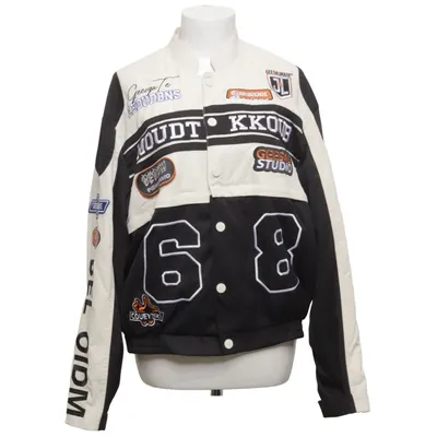 Veste universitaire (Noir, Blanc) de Missy Empire Polyester