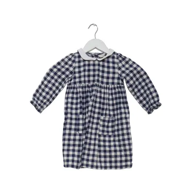 Dress (Blue, White) from Jojo Maman Bébé Cotton