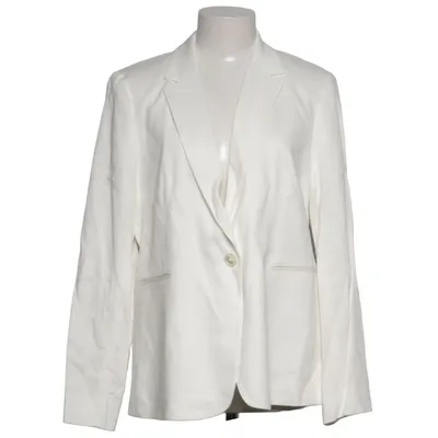 Kavaj (Vit) från Massimo Dutti Elastan, Viskos