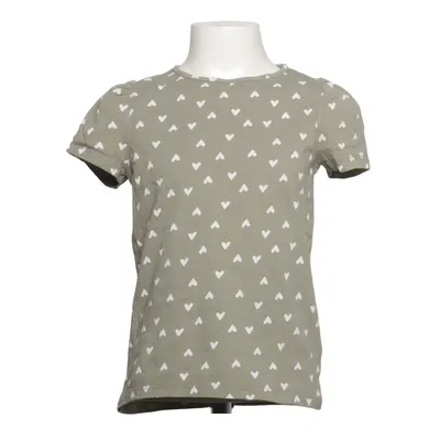 T-shirt (Grön, Vit) från H&M Basic Bomull