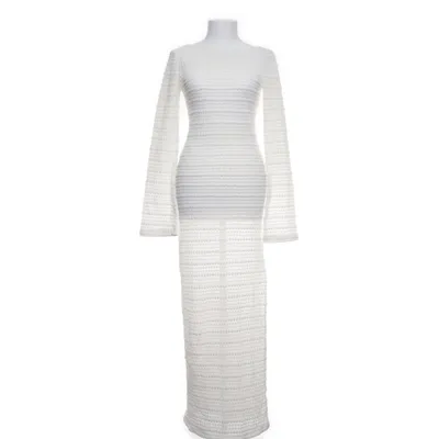 Maxi dress (White) from NA-KD Cotton, Polyester