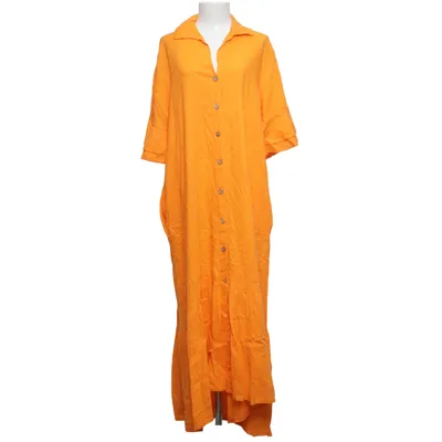Shirt dress (Orange) from Zeta Otto Linen, Polyamide