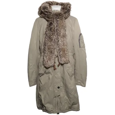 Parka (Beige) from Greenstone Acrylic, Cotton, Polyamide, Polyester