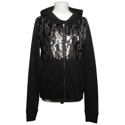 Kapuzenpullover (Schwarz, Silber) von Pink Victoria's Secret Baumwolle, Polyester