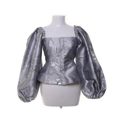 Top (Silver) from Ganni Metallic fiber, Polyamide, Polyester
