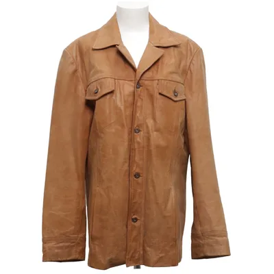 Veste en cuir (Marron) de Rock'n Blue Acétate, Cuir, Polyamide, Viscose
