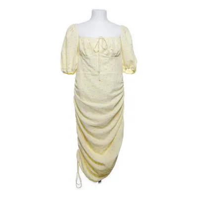 Kjole (Gul, Hvid) fra Adoore Elastan, Polyester
