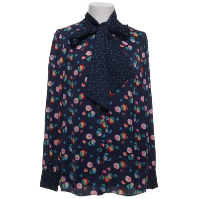 Knytblus (Blå, Flerfärgad) från Boden Polyester