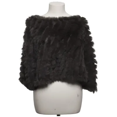 Poncho (Gris) de Kopenhagen by Andersen Fourrure, Polyester