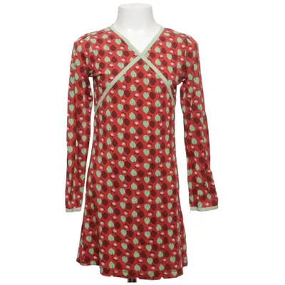 Jurk (Rood, Groen, Meerkleurig) van Petit Louie Elastaan, Tencel