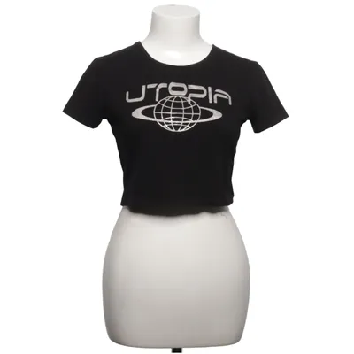 Crop top (Noir) de Motel Coton, Élasthane