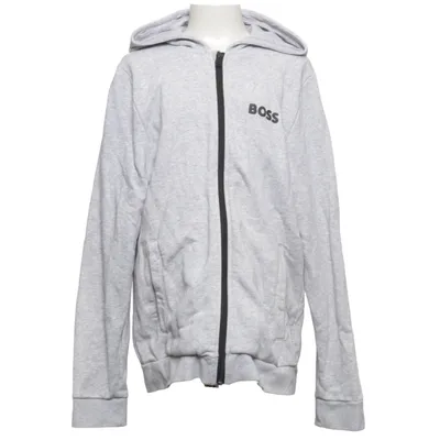 Capuchon sweater (Grijs) van Boss Katoen, Elastaan, Polyester