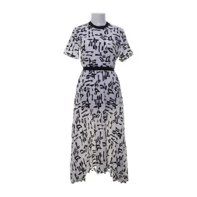 Maxi dress (White, Black) from Maje Elastane, Polyamide, Polyester, Viscose