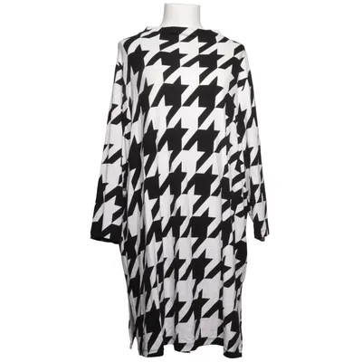 Dress (Black, White) from Ulla Popken Elastane, Polyamide, Viscose