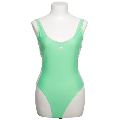 Maillot de bain une pièce (Vert, Blanc) de Adidas Élasthane, Polyester