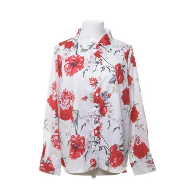 Shirt (Wit, Rood, Meerkleurig) van Shein Curve Polyester
