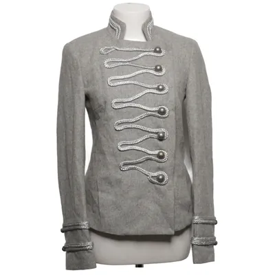 Veste (Gris) de Rainbow Collection Polyester, Viscose, Laine