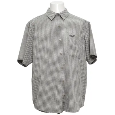Chemise à manches courtes (Gris, Blanc) de Jack Wolfskin Polyester