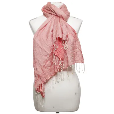 Shawl (Red) from Kashmir Silk, Wool
