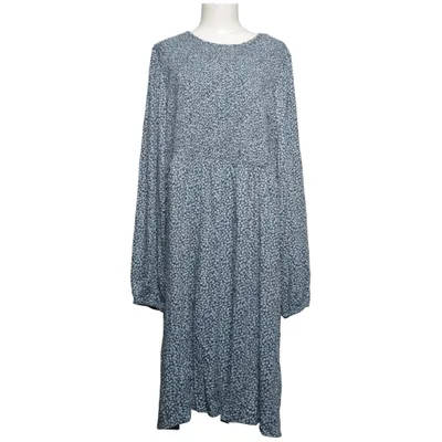 Jurk (Blauw, Wit) van Zizzi Elastaan, Viscose