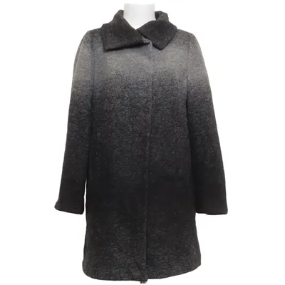 Coat (Gray, Black) from Trina Turk Bamboo, Polyester, Wool