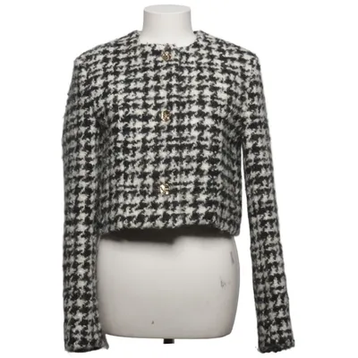 Jacket (Black, White) from Nina Ricci Acrylic, Cotton, Polyester, Viscose, Wool