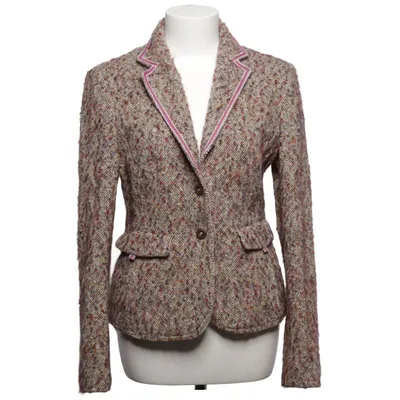 Blazer (Brown, Multicolored) from Strenesse Blue Angora, Mohair, Polyamide, Wool