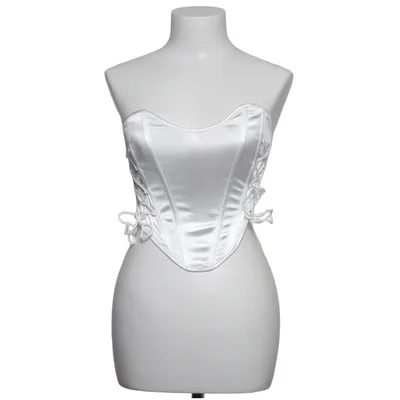 Korsett (Vit) från Shein Elastan, Polyester