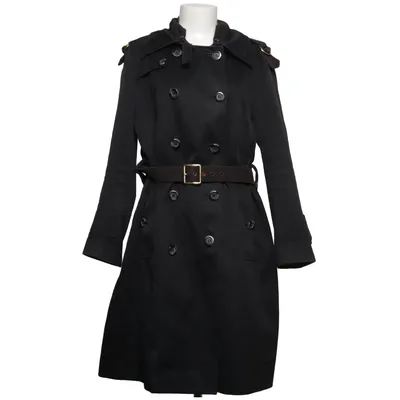 Trenchcoat (Sort) fra By Malene Birger Bomuld, Polyester, Viscose