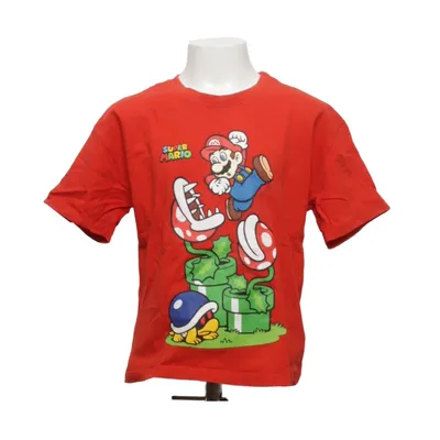 T-shirt (Rood, Meerkleurig) van Super Mario Katoen