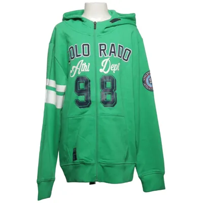 Sweat à capuche (Vert) de Red & Blue Coton, Polyester