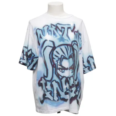T-shirt (Vit, Blå, Svart) från Jaded London Elastan, Polyester