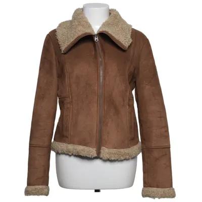 Shearlingjakke (Brun) fra Lindex Akryl, Polyester