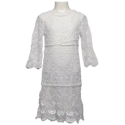 Dress (White) from Vintage Stories by KappAhl Cotton, Polyamide, Polyester