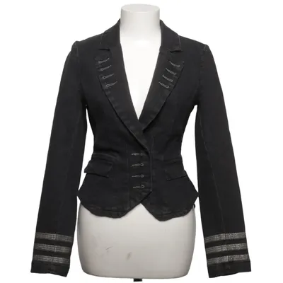 Jeansjacke (Schwarz) von Denim Extra Baumwolle, Elasthan