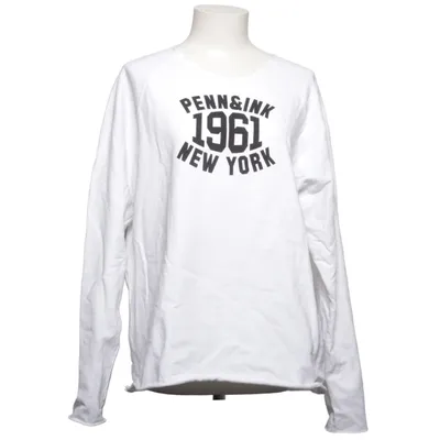 Langarmshirt (Weiß) von Penn & Ink N.Y Baumwolle, Elasthan