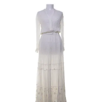Maxi dress (White) from Mango Suit Cotton, Polyester, Viscose