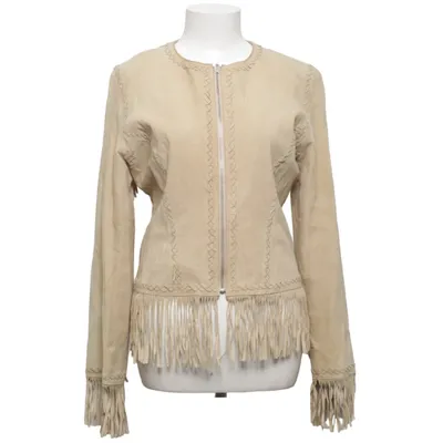 Leren jack (Beige) van Tessie