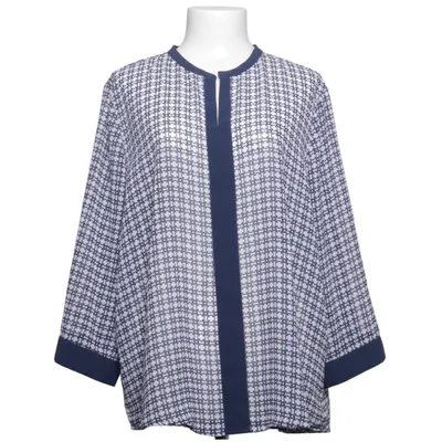 Blouse (Blue, White, Multicolored) from Amalia Polyester