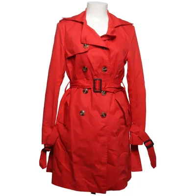 Trenchcoat (Röd) från Bella Moda Bomull, Elastan