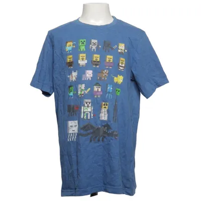 T-shirt (Blue, Multicolored) from Mojang Viscose