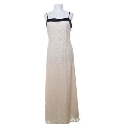 Maxikjole (Beige, Sort) fra NA-KD Bomuld, Elastan, Polyamid, Polyester
